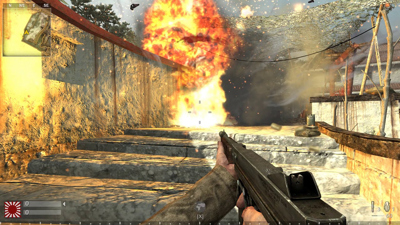 Call of duty World At War|Multiplayer Map Showcase|Castle