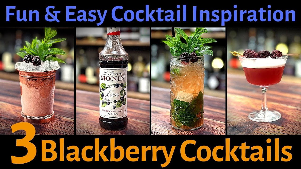 3 простых и веселых коктейля с ежевикой