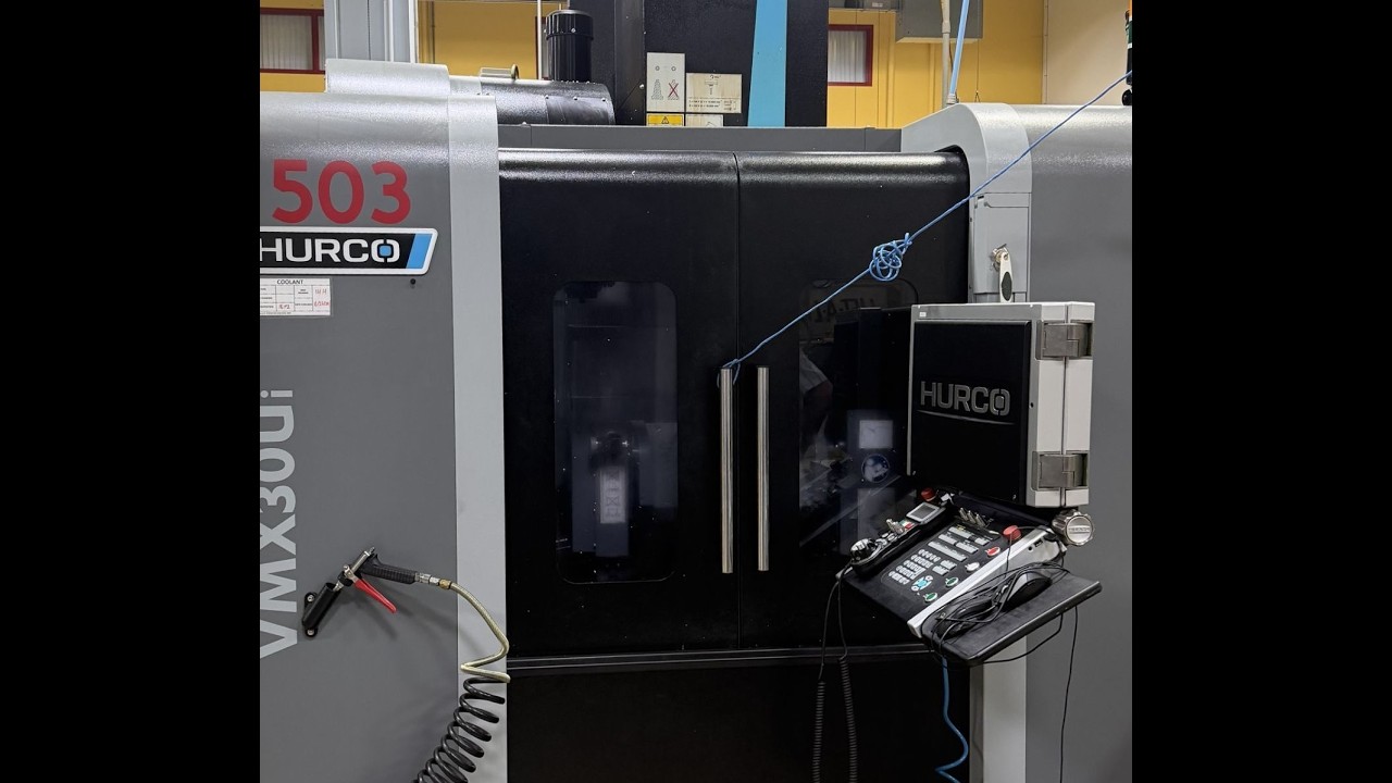 Hurco VMX30Ui 5 Axis Vertical Machining Center Video Under Power