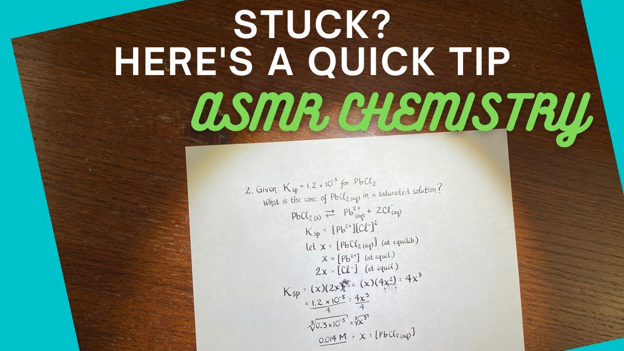 [ASMR Chemistry] Quick Tip | Moles | Stoichiometry | Solutions