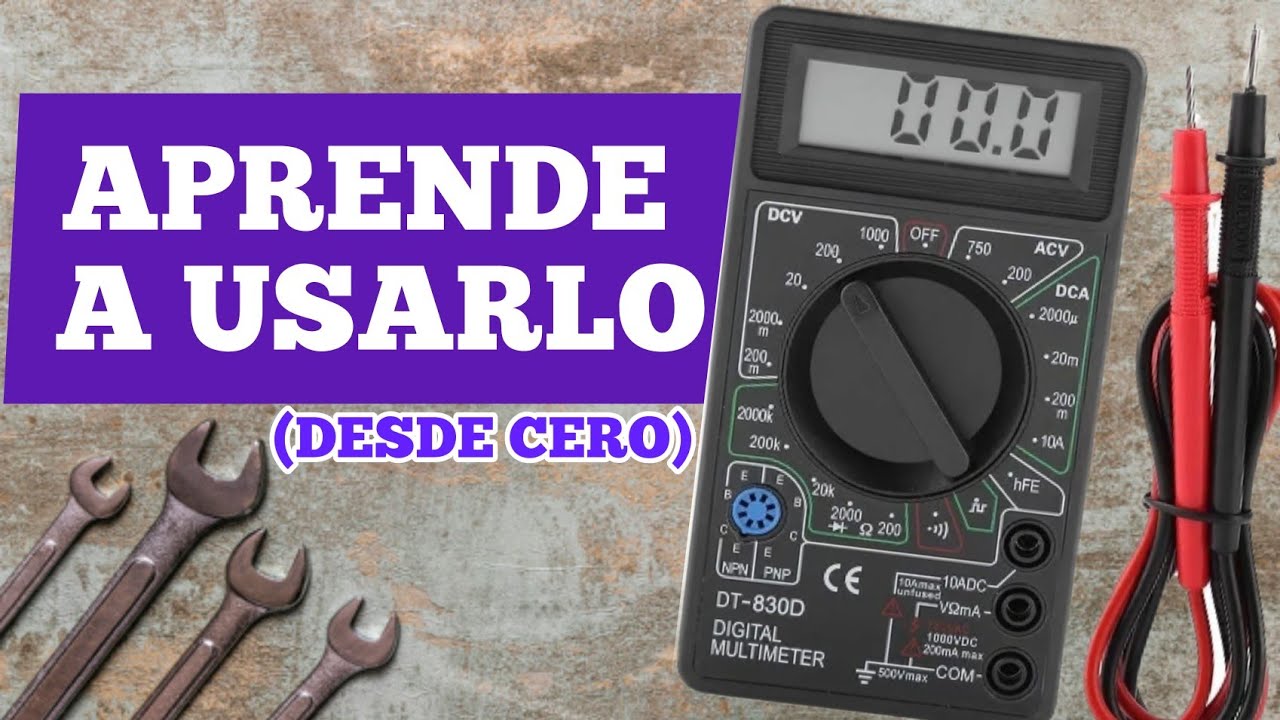 Como usar un MULTIMETRO O TESTER - Todas sus FUNCIONES (para principiantes)