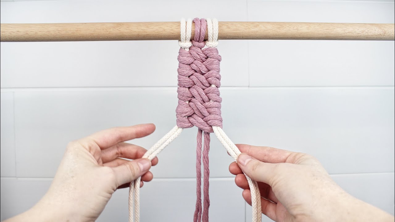 EASY Half Hitch Braid Pattern | DIY MACRAME