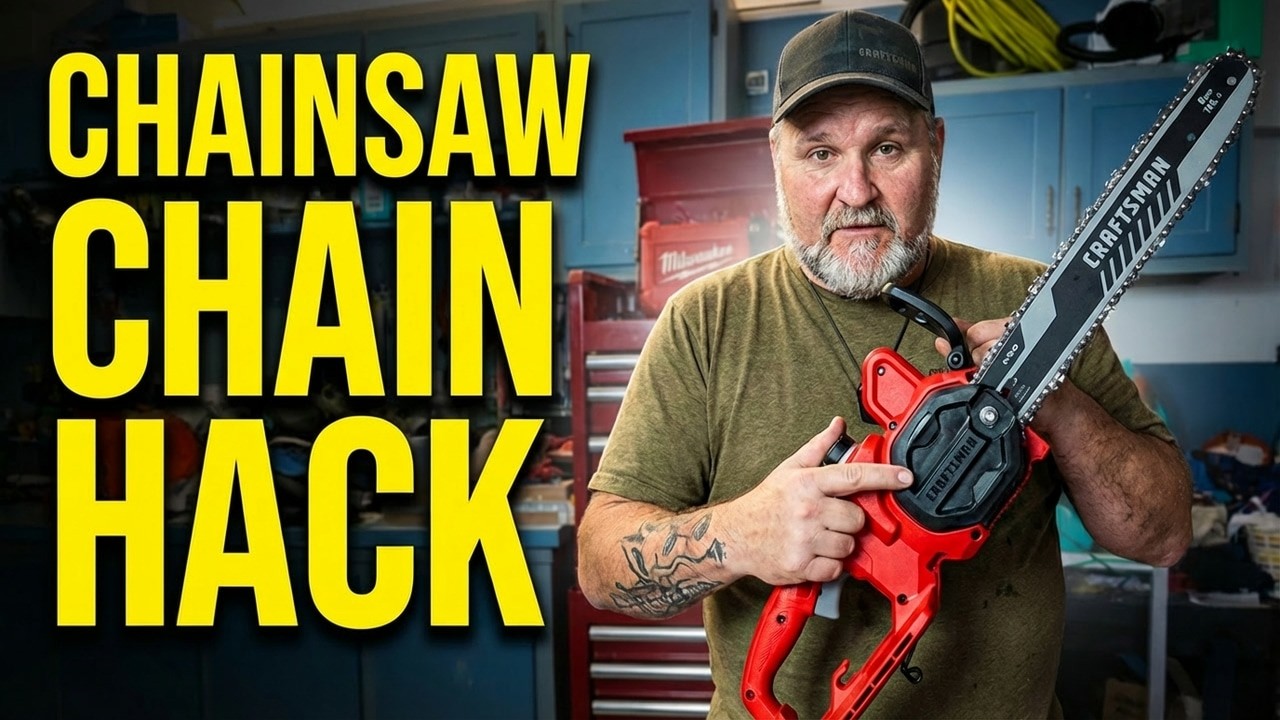 THE RIGHT WAY TO PUT A CHAIN ON A CHAINSAW
