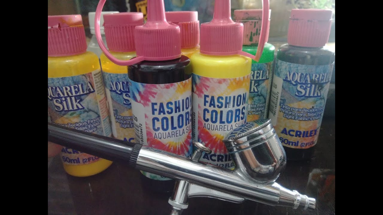 Tinta para Aerografia em Camisa e Tie Dye