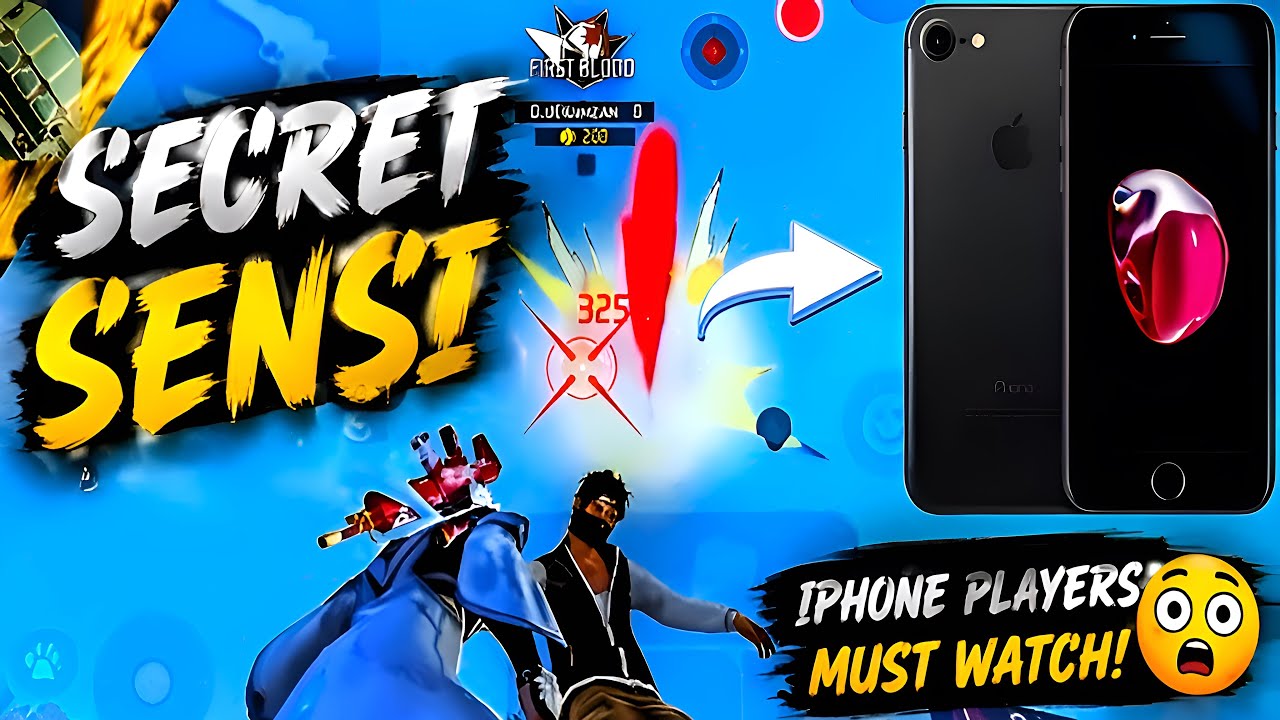 Iphone Best sensi | iphone 7 8 9 best sensitivity #freefire 