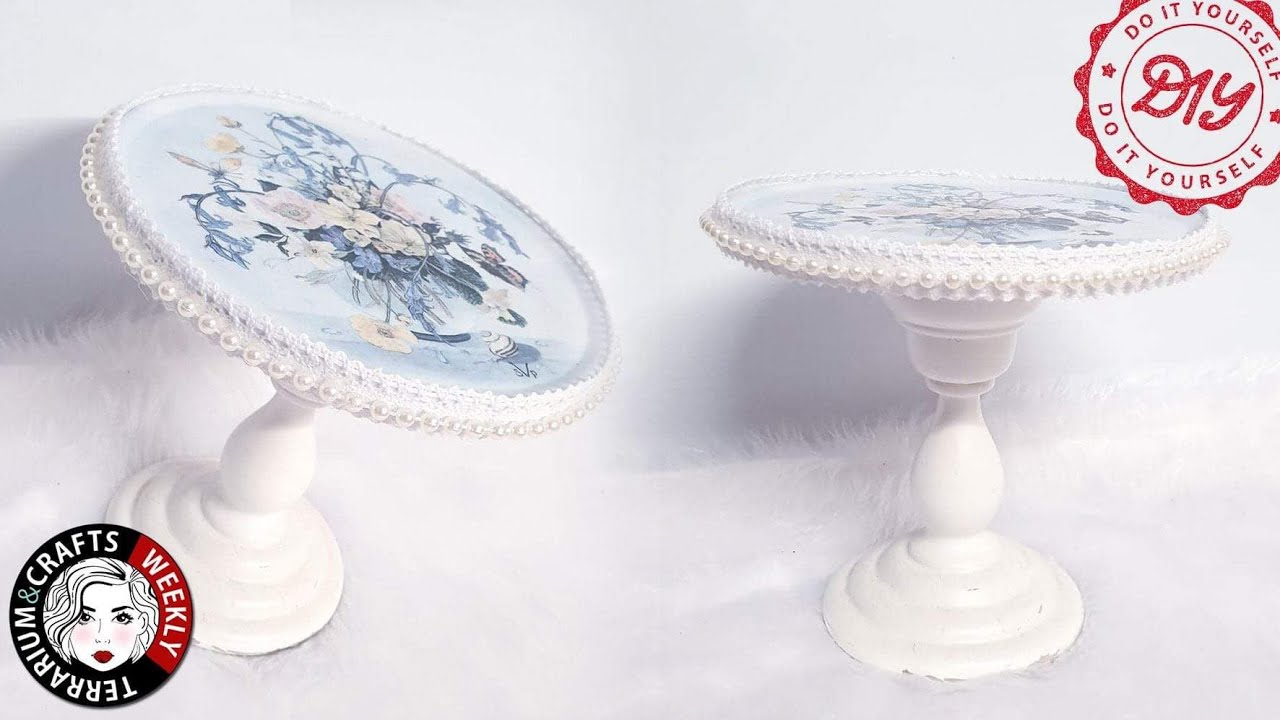 Vintage Cake Stand DIY, Home decoration Ideas, Thrift Makeover Crafts, Make to Sell or Gift