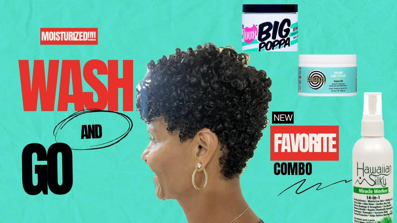 New Moisturized Wash and Go Combo with A Leave✨😍✨