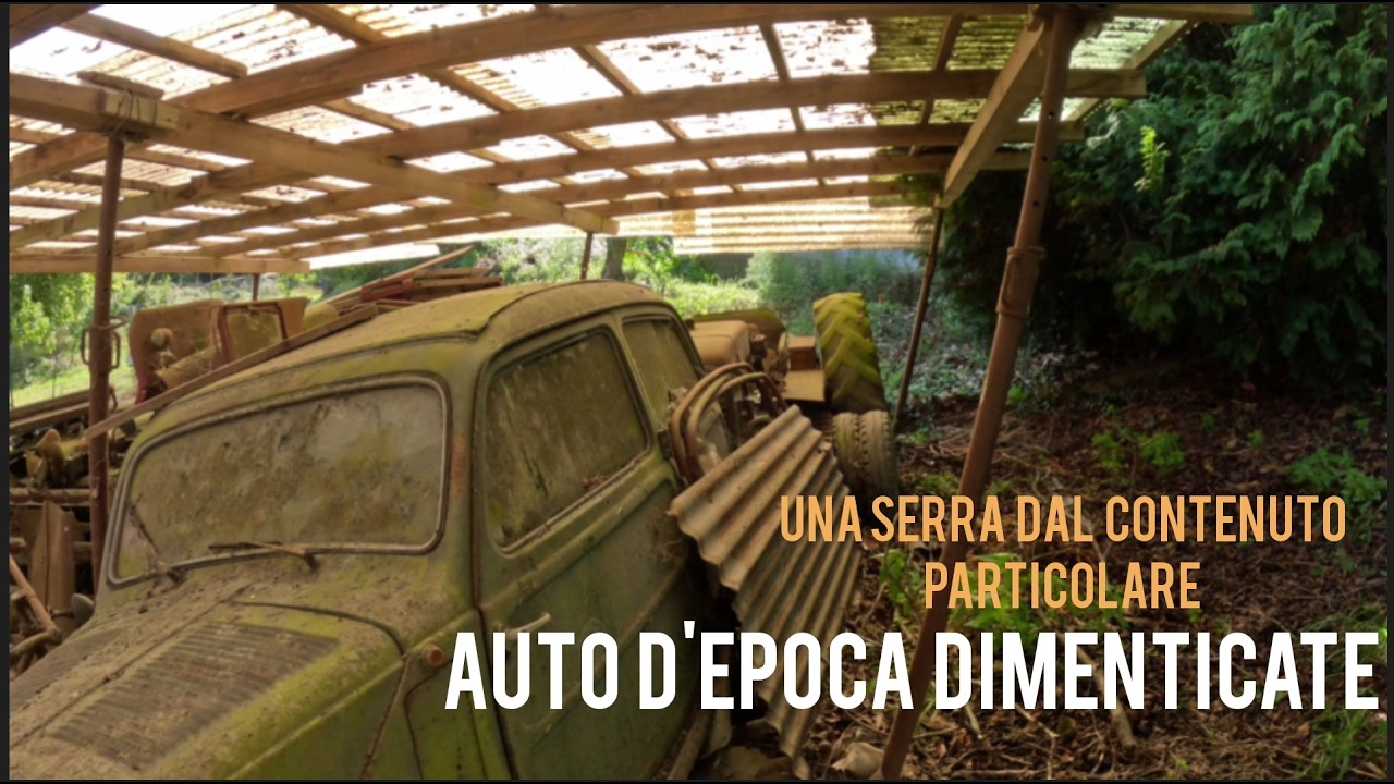 MEZZI D'EPOCA NASCOSTI IN UNA SERRA ABBANDONATA DA DECENNI