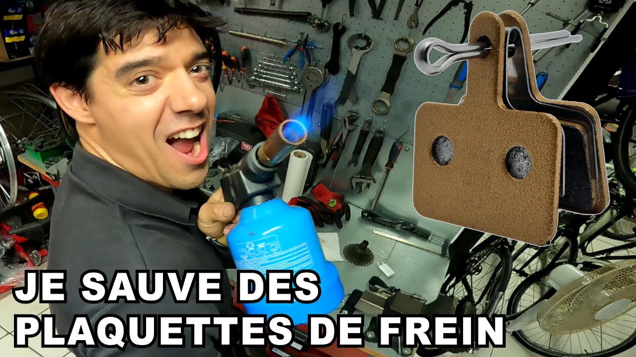 Je répare des plaquettes de frein à disque d'un vélo VTT - L'atelier est en feu!