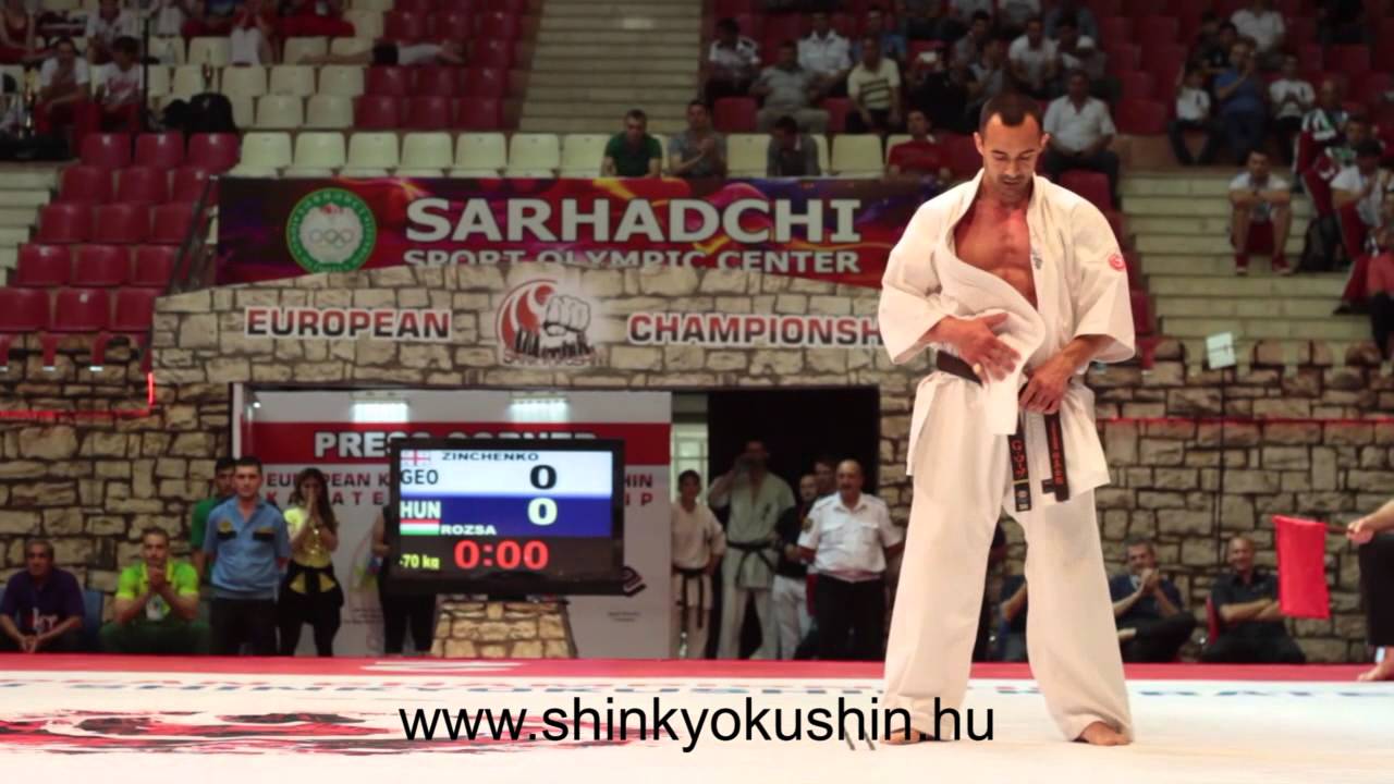 Gábor Rózsa vs Zinchenko Andrei - EUROPEAN SHINKYOKUSHIN KARATE CHAMPIONSHIP, 2014 BAKU