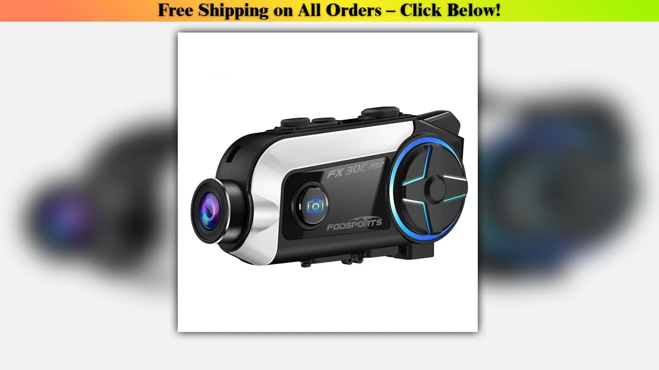 Fodsports FX30C PRO Motorcycle Headset Bluetooth Helmet Intercom Wholesale Best Quality New