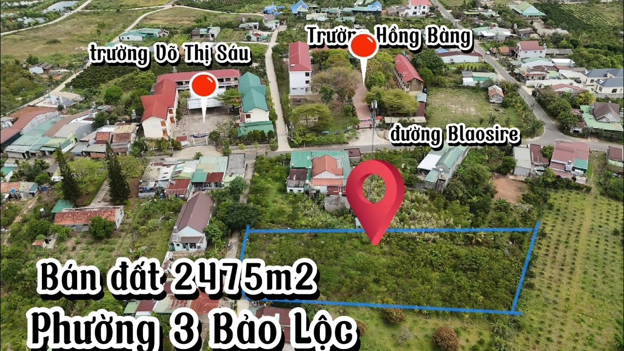 Bán đất 2475m2 đối diện trường học|| Quy hoạch thổ cư toàn bộ|| View thoáng đẹp 