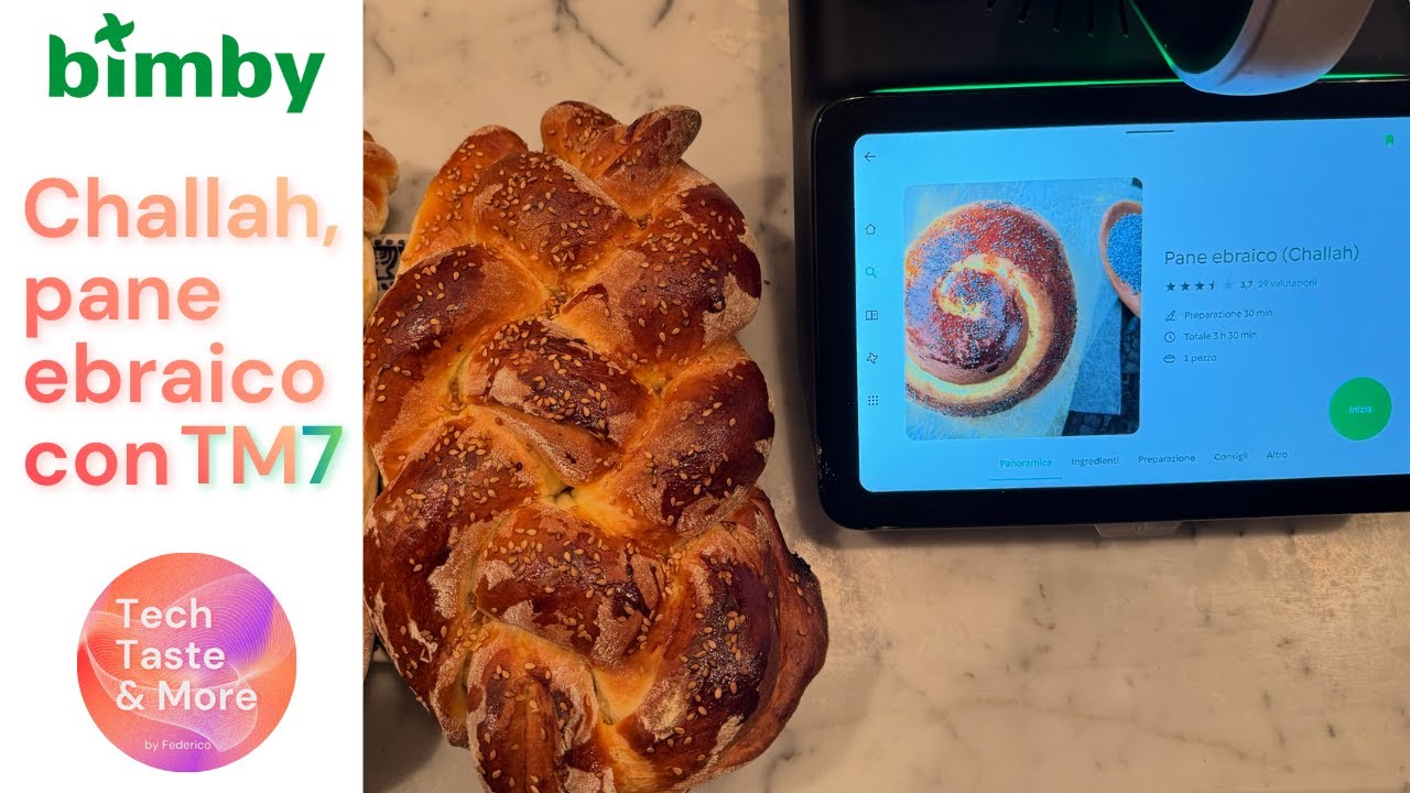 Challa con Bimby TM7: pane ebraico intrecciato | Ricetta tradizionale