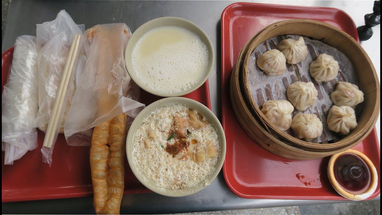 A Typical Traditional Taiwanese Breakfast