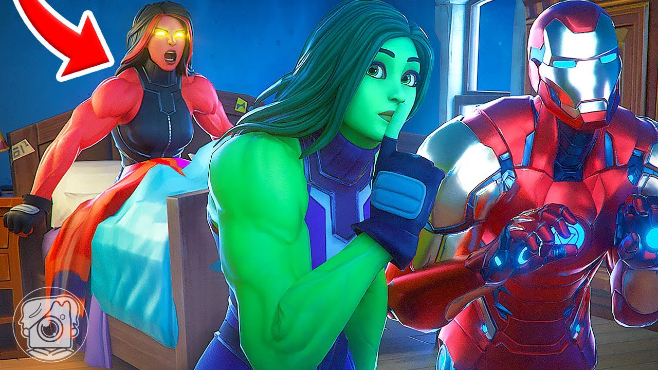 DON'T WAKE RED SHE-HULK... or ELSE! (Fortnite Challenge)