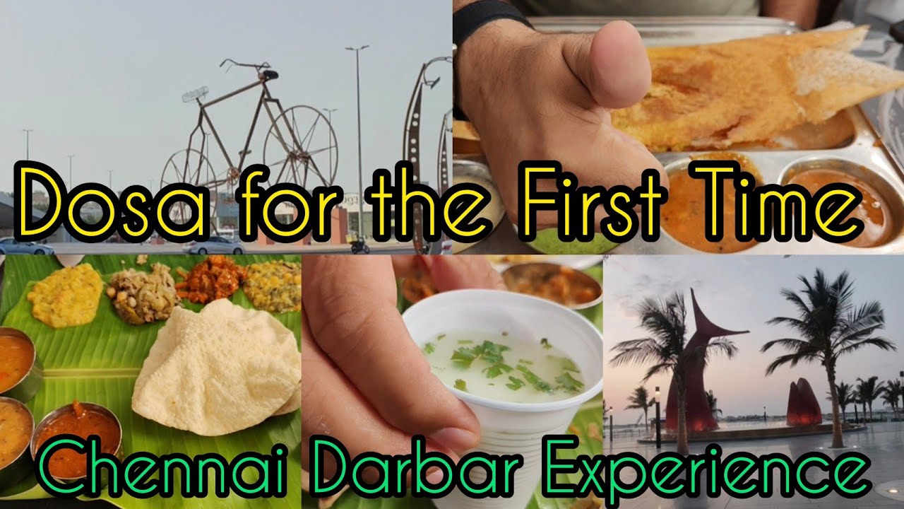 Dosa for the First Time 😍/Chennai Darbar Experience/South Indian Dosa😋👌/