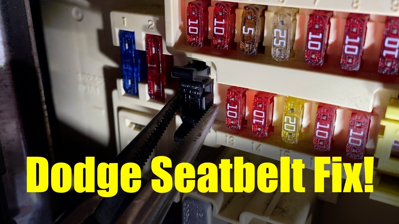 How to fix seatbelts that won't extend, Dodge Ram 1998-2001