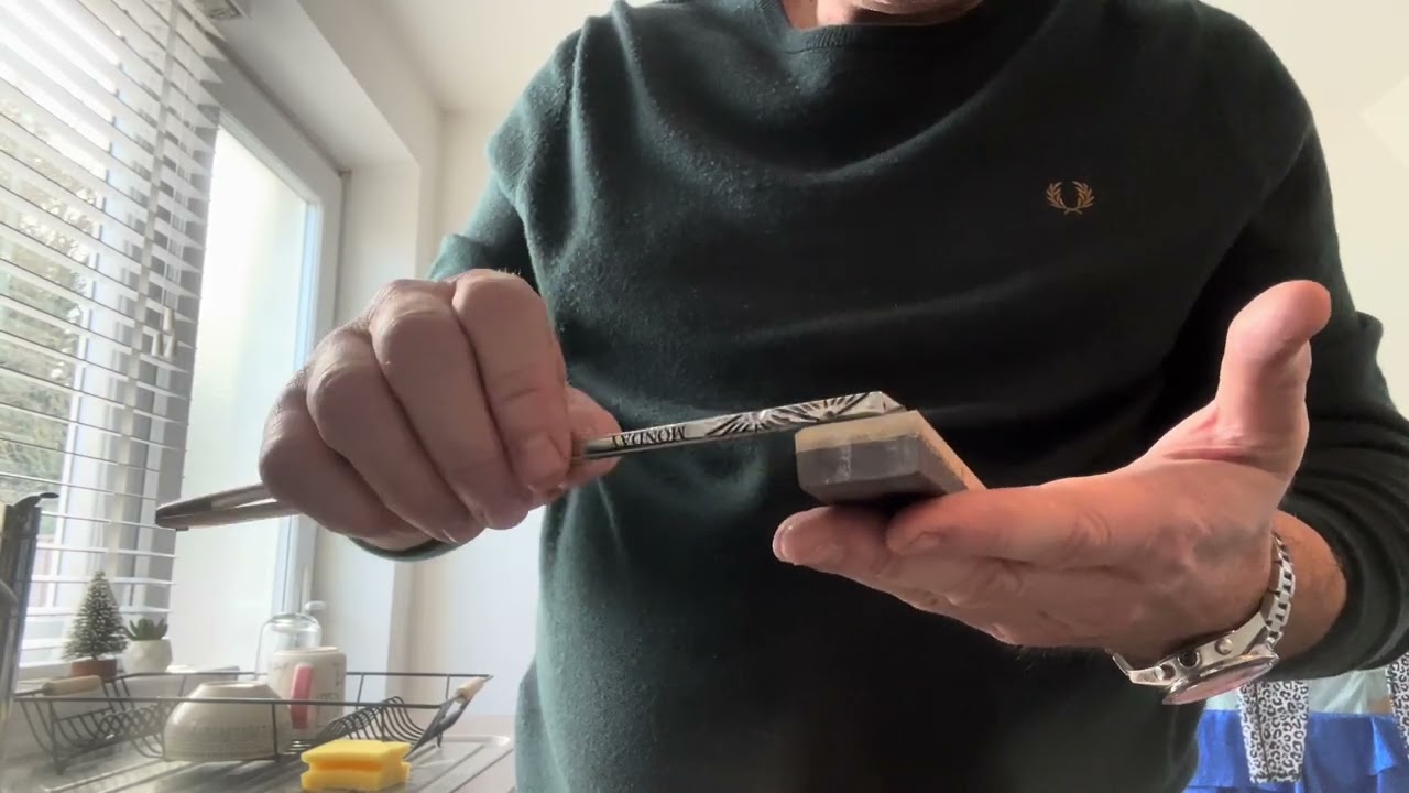 Final test coticule slurry finish