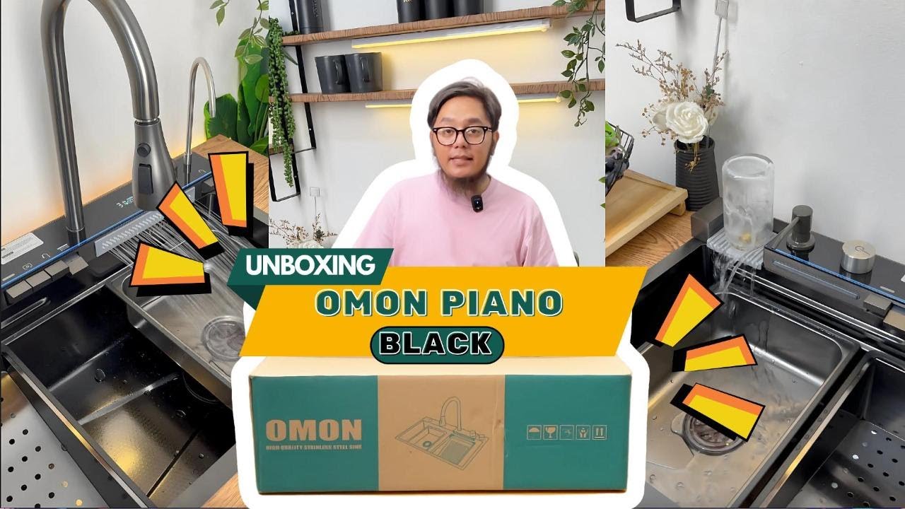 Unboxing & Pemasangan Kitchen Sink Paling Elegan! | OMON Piano Black