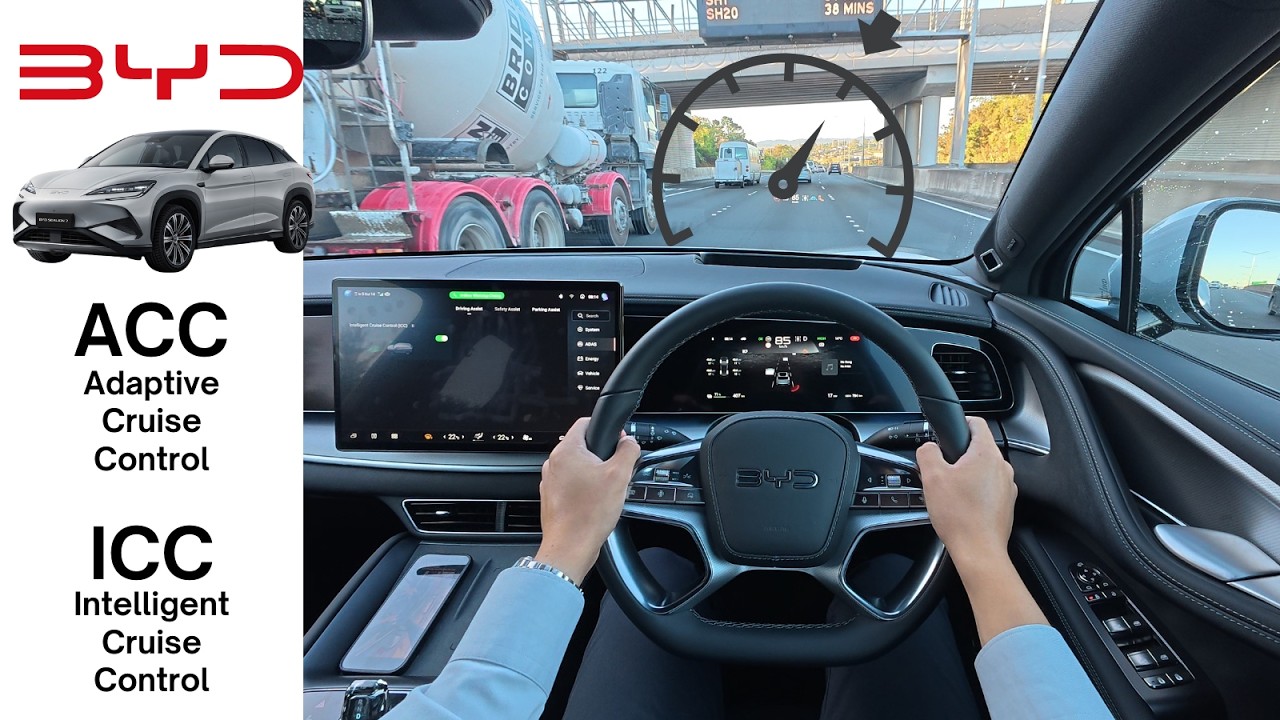 BYD Cruise Control - ACC & ICC | How Does it Work? Demonstration & Test - Shark 6, Sealion 7