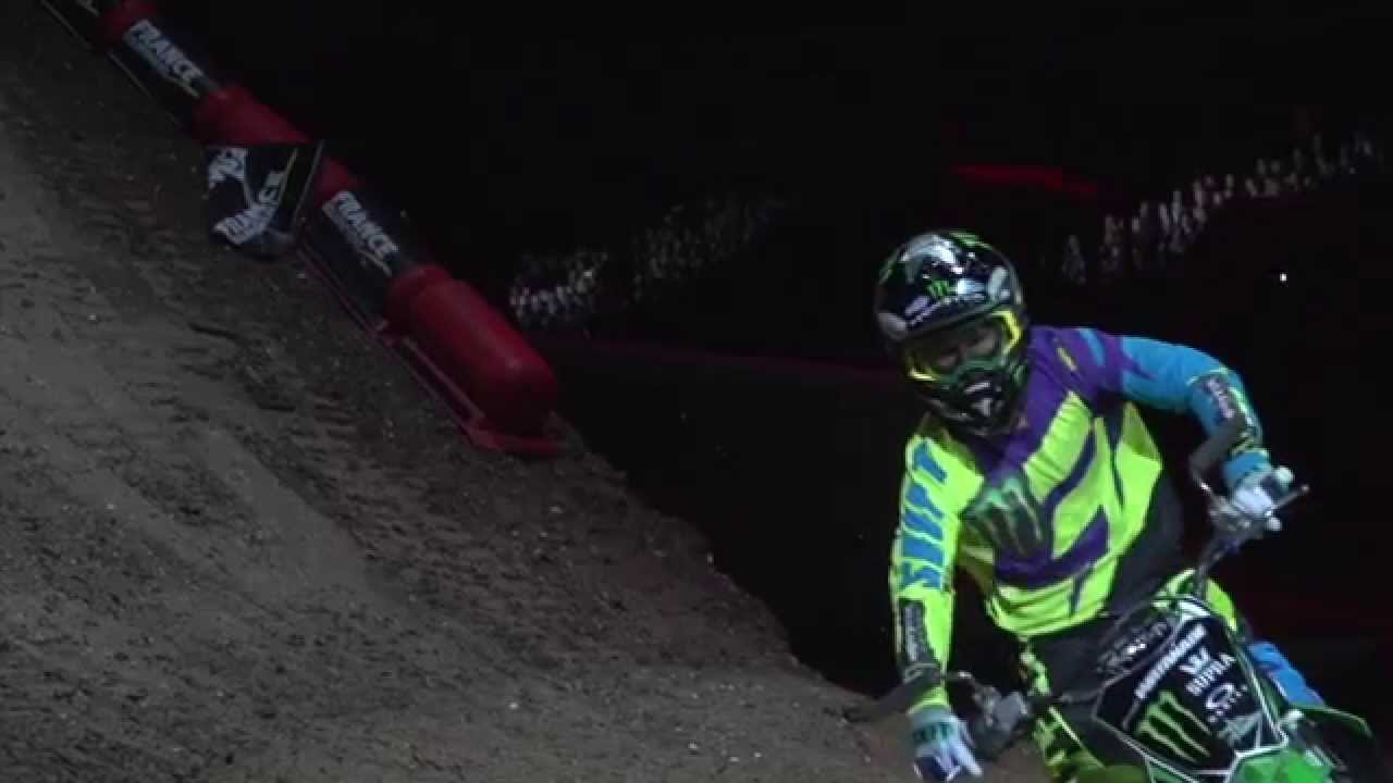 Genki Watanabe at Supercross Paris-Lille 2015 with BLACKLINER