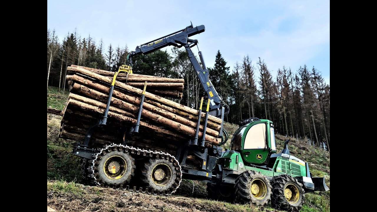 🌲*DeereAction* • NEW John Deere 1510G • Forstbetrieb Klotz GmbH • Forwarder in Action • Part-1 🌲