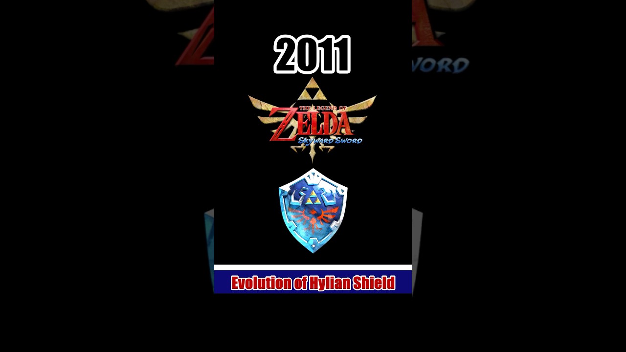 Evolution of Hylian Shield (1998 to 2023) #totk #botw #legendofzelda