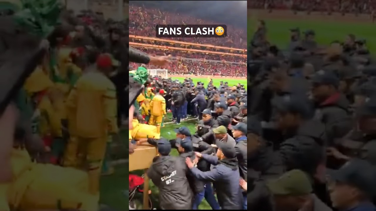 Tense Moment as Morocco and Senegal Fans Clash in the Stands