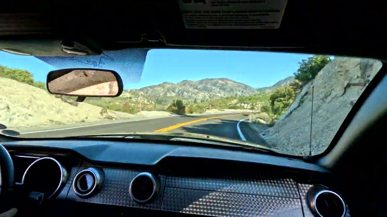 Angeles Crest / Mustang 3V / Day / Wacky camera setting!