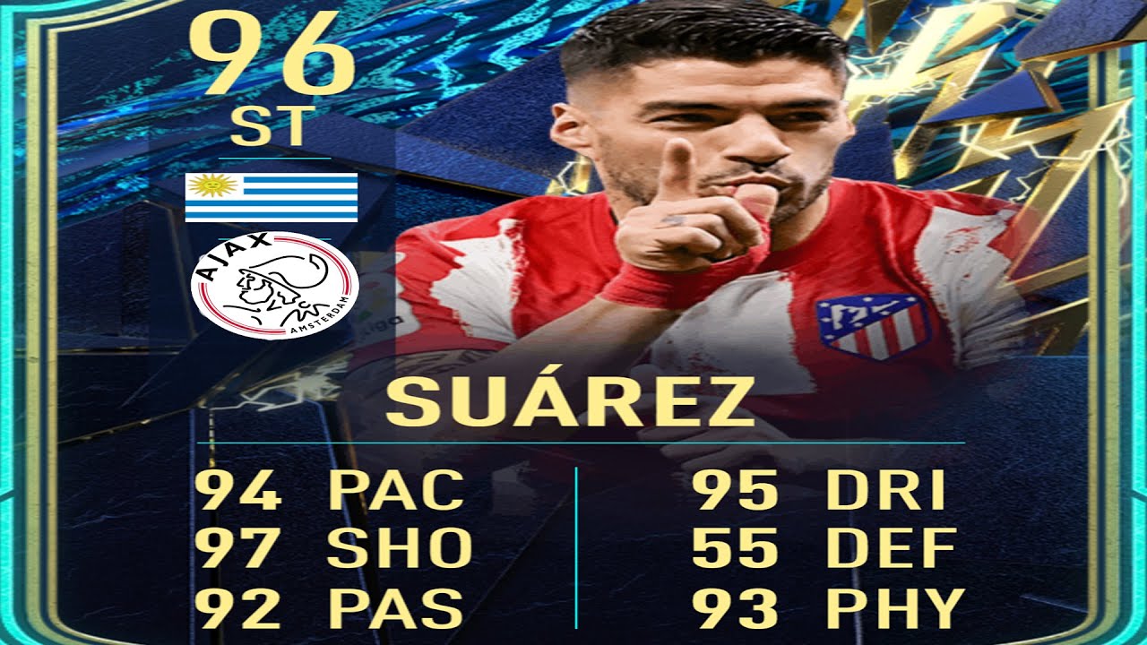 96 TOTS SUAREZ IS AMAZING...