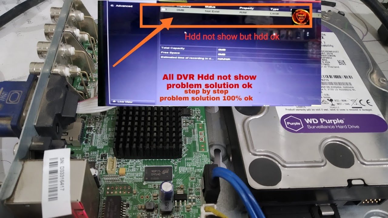 How to solve Hikvision dvr hdd not detect || how to solve Hdd not show in dvr