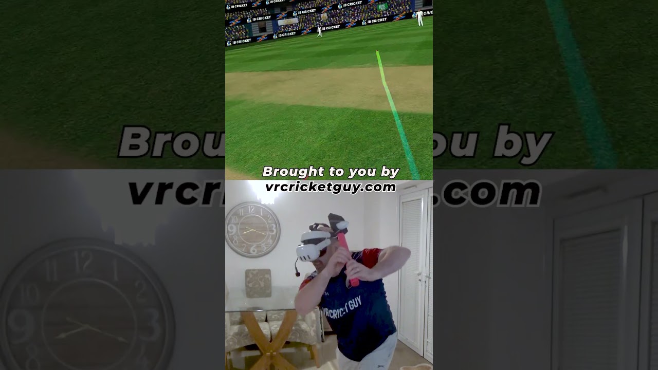 He's got a hold of that one it was short and its gone for four. #cricket #vrcricket #pullshot
