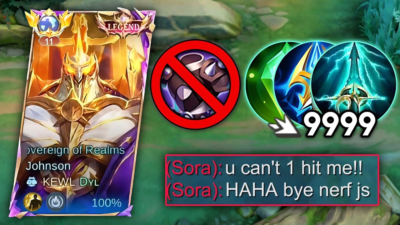Żegnaj, TANKY BUILD JOHNSON! PEŁNE USZKODZENIA W KOŃCU POWR&Oacute;CIŁY!?🔥 - Mobile Legends