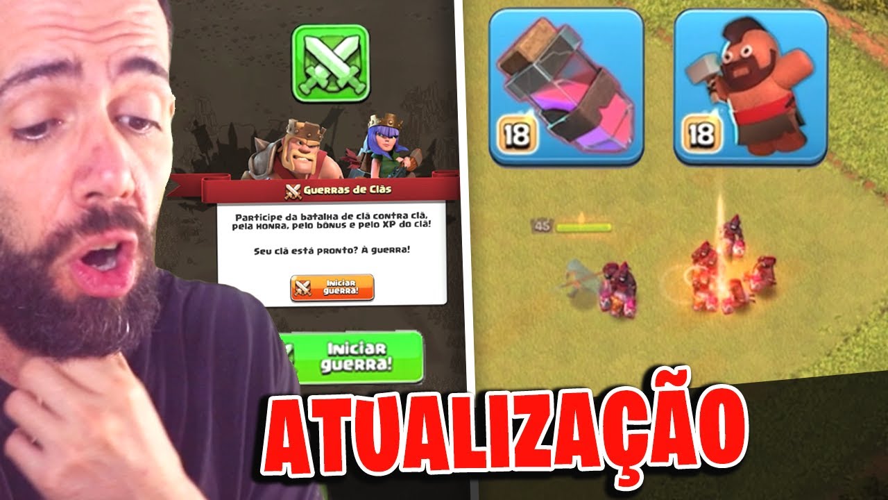 ATUALIZAÇÃO! GUERRAS SIMULTANEAS, NOVOS EQUIPAMENTOS, NOVA CONTAGEM DE EMPATES | CLASH OF CLANS