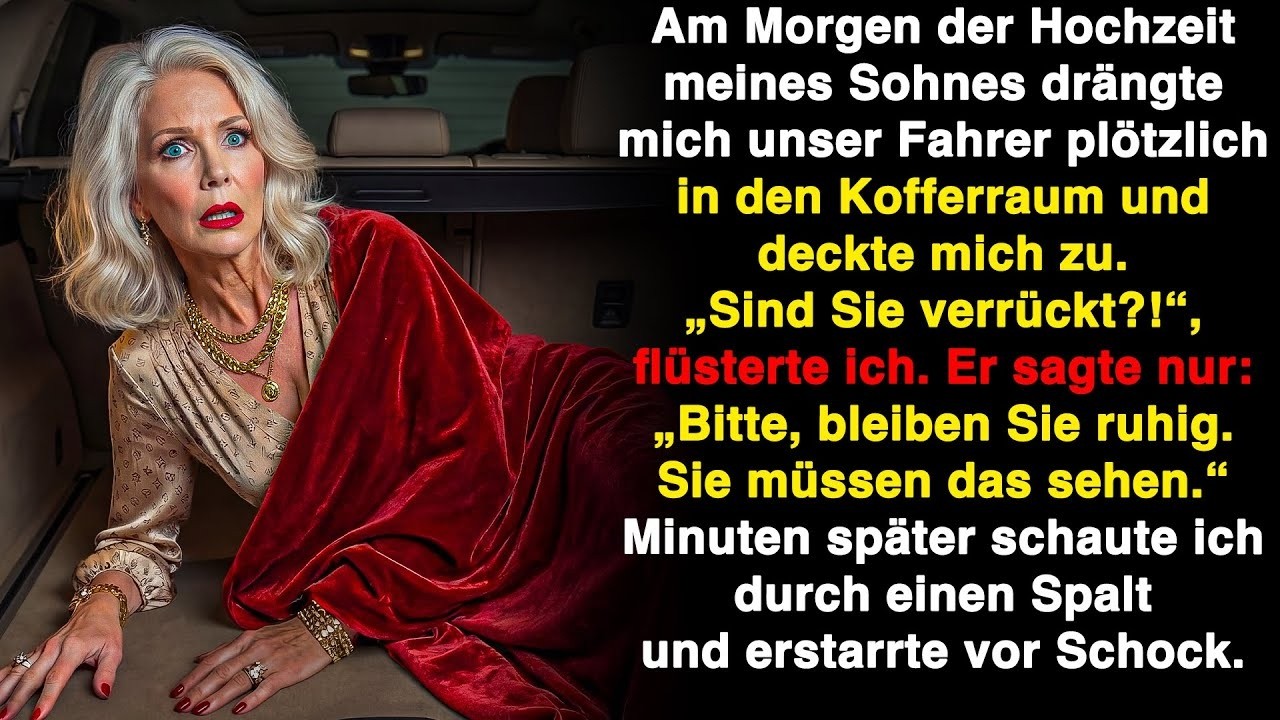 Mein Fahrer schob mich in den Kofferraum, deckte mich zu und sagte  „Warte bitte, das musst du seh