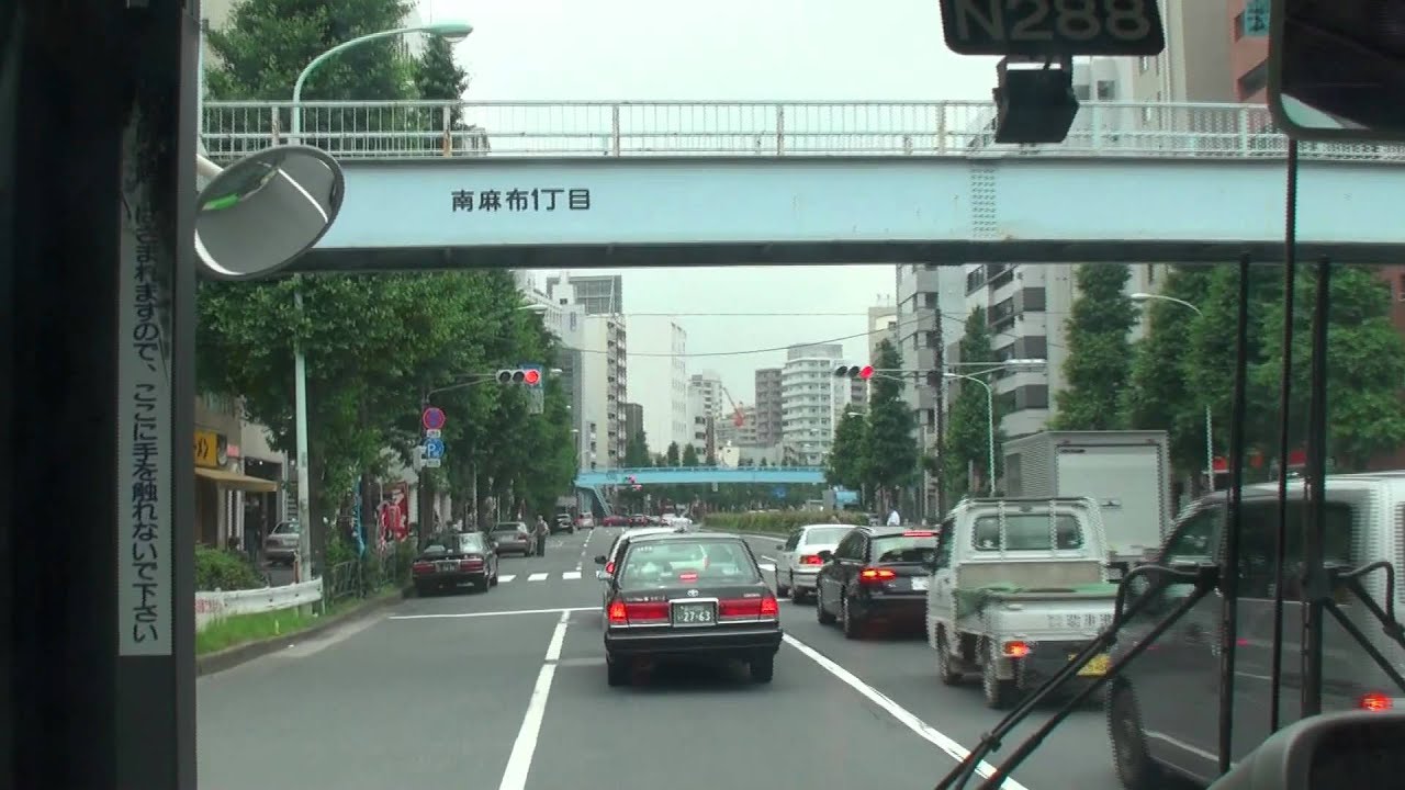 東京都営バス 都06 新橋駅→渋谷駅 グリーン エコー 【前面展望】