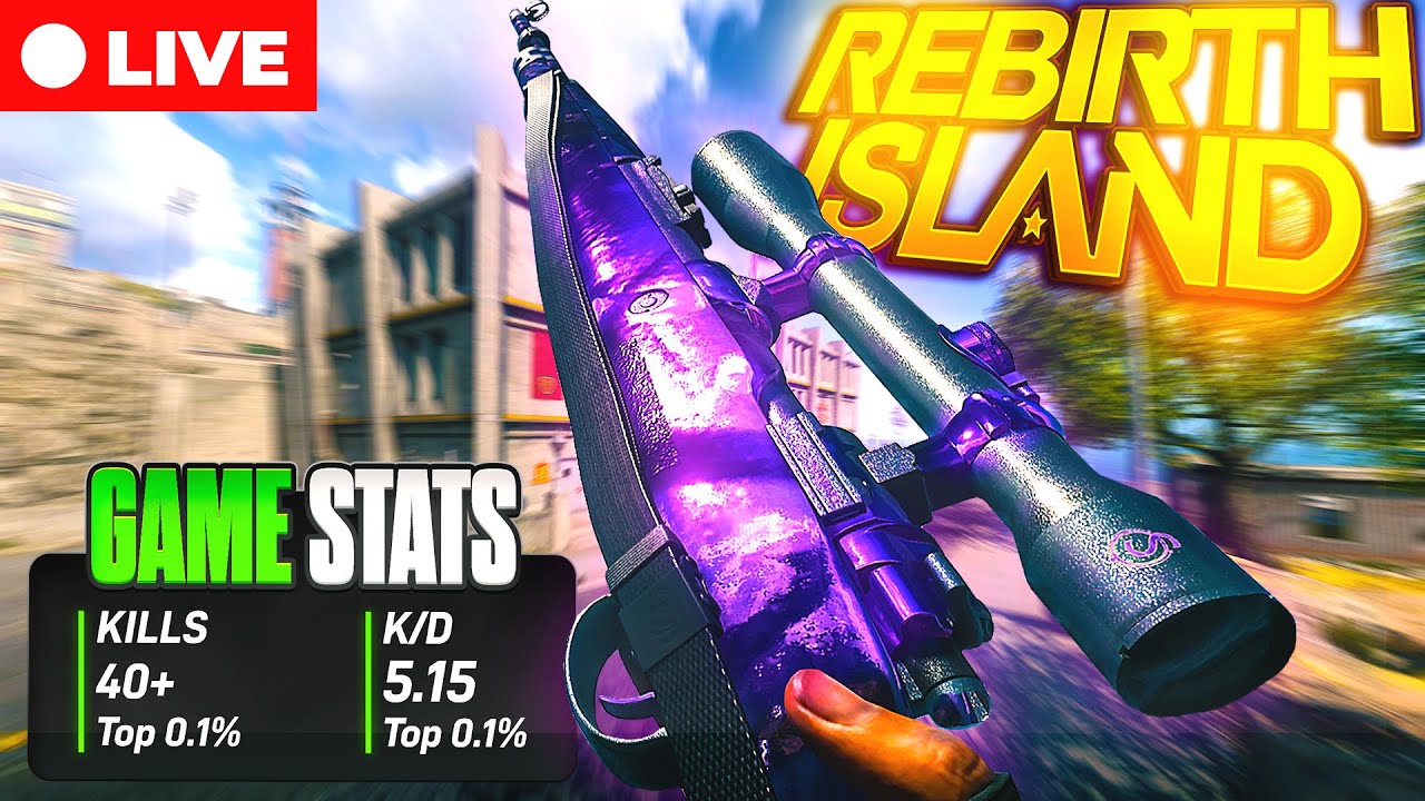 🔴 LIVE -  40 Kill Game Attempts 🔥 | 5+ KD | Rebirth Island Warzone