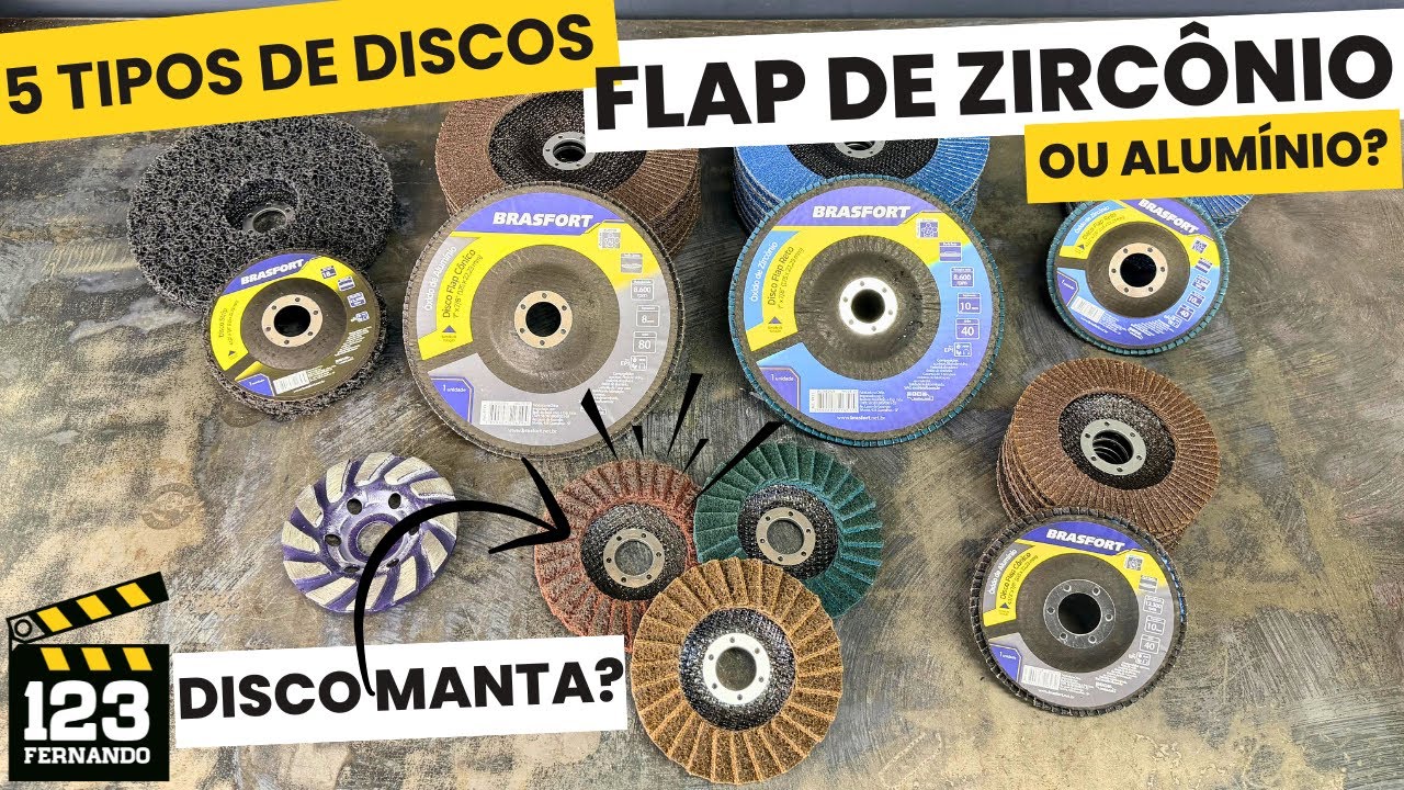 DISCO DE MANTA? E QUAL A DIFERENÇA do DISCO FLAP ÓXIDO DE ALUMÍNIO e o disco FLAP ÓXIDO DE ZIRCÔNIO?