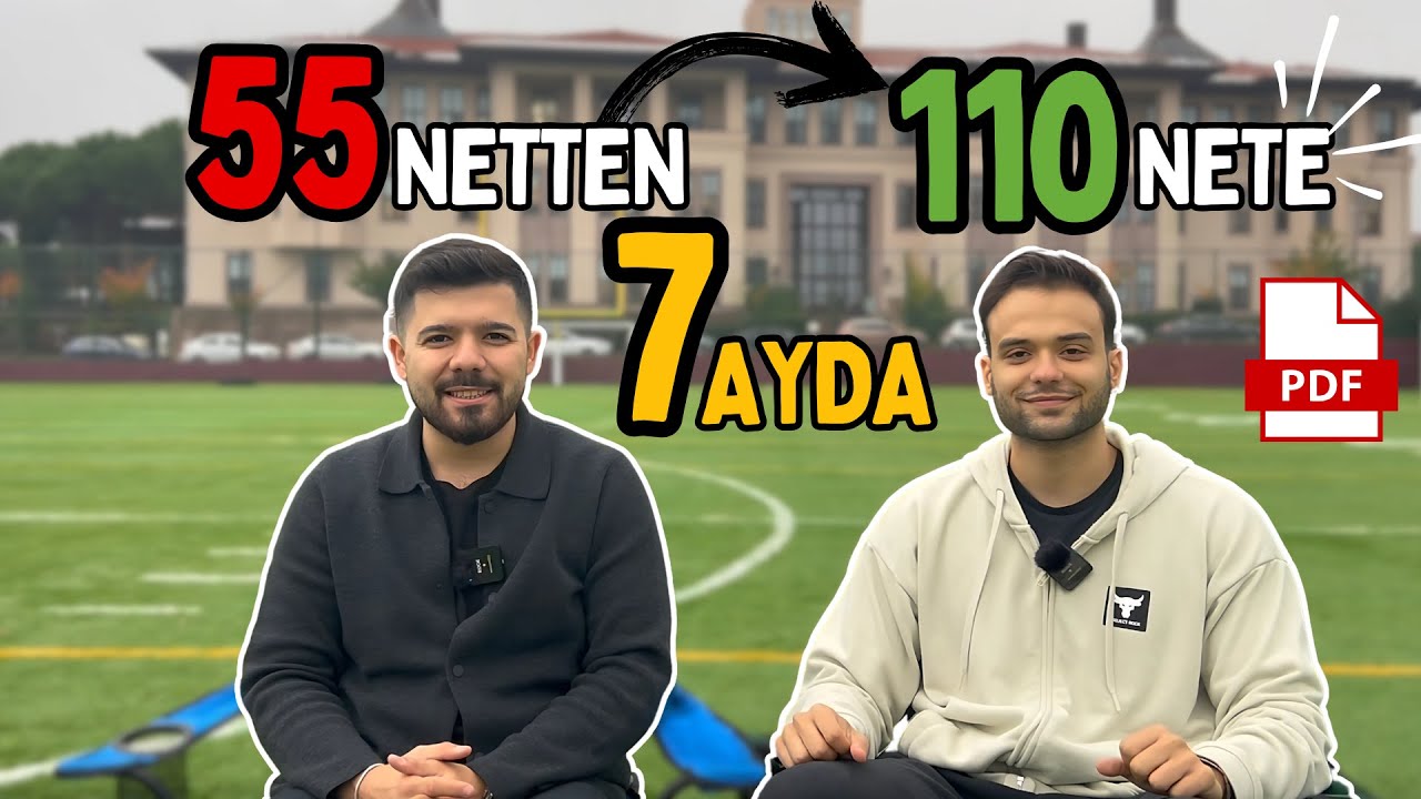 7 Ayda 55 Netten 110 Nete Nasıl Çıktı? | 0'dan Dereceye Yolculuk | Örnek Program #yks2025 #yks
