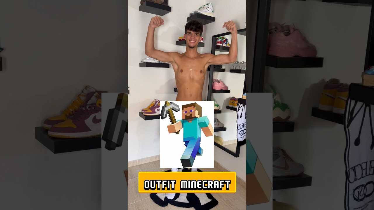 💜OUTFIT STEVE MINECRAFT💜 #viral #parati #video #tbt #men #fashion #ootd #clothes #minecraft