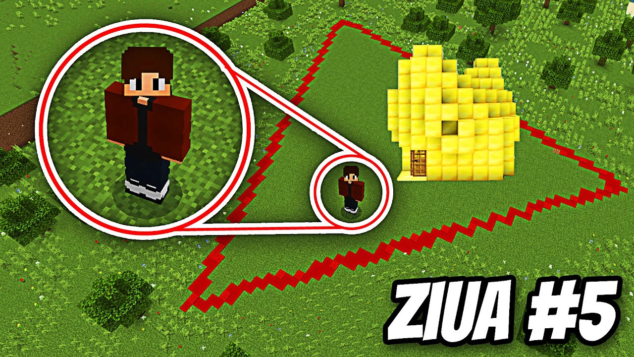 Minecraft, Dar Nu Am Voie Să Ies Din Triunghi ! - Ziua #5
