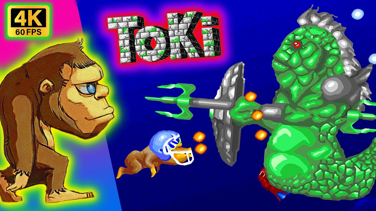 Toki Gameplay - 1cc / RETRO ARCADE 4k 60fps