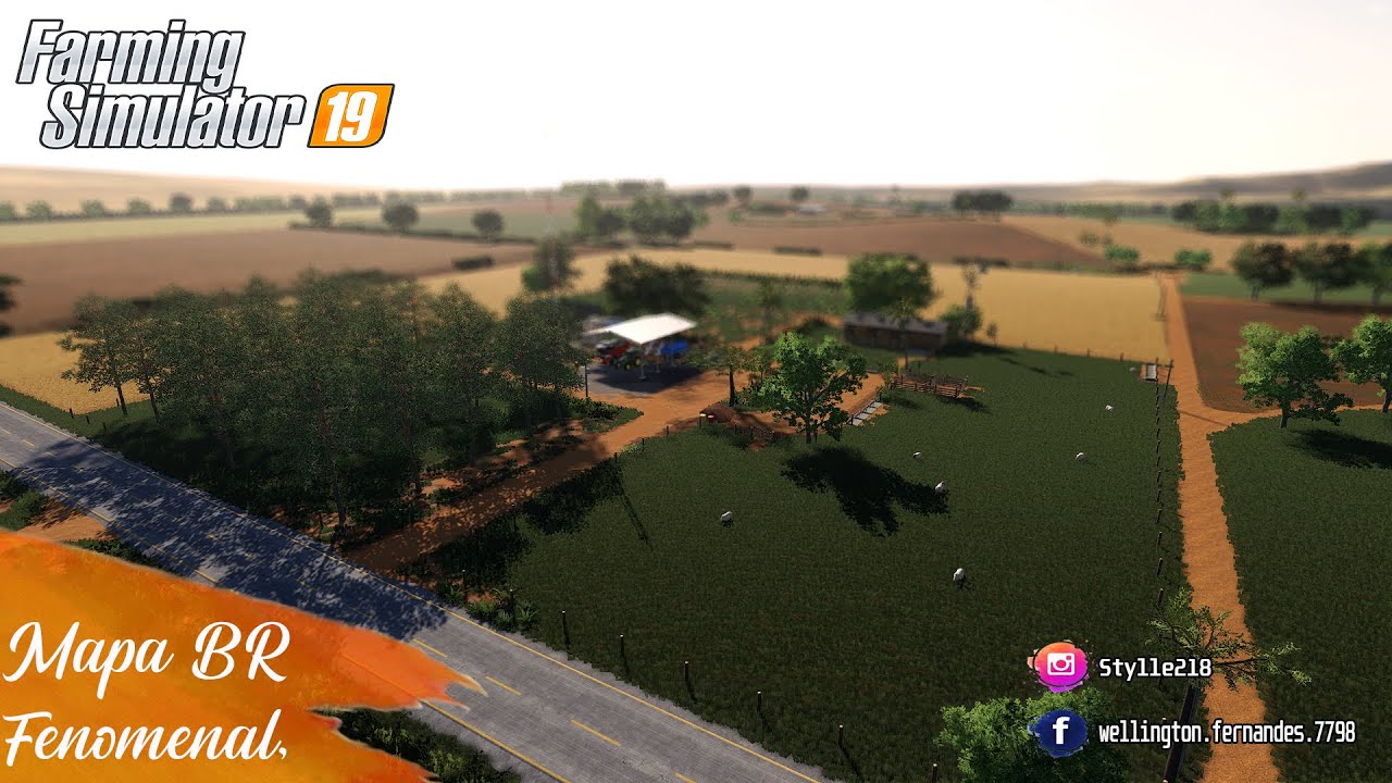 FARMINÓPOLIS LIBERADO , MAPA BR MUITO SHOW | Apresentando Mods | Farming Simulator 19 | Logitech g29