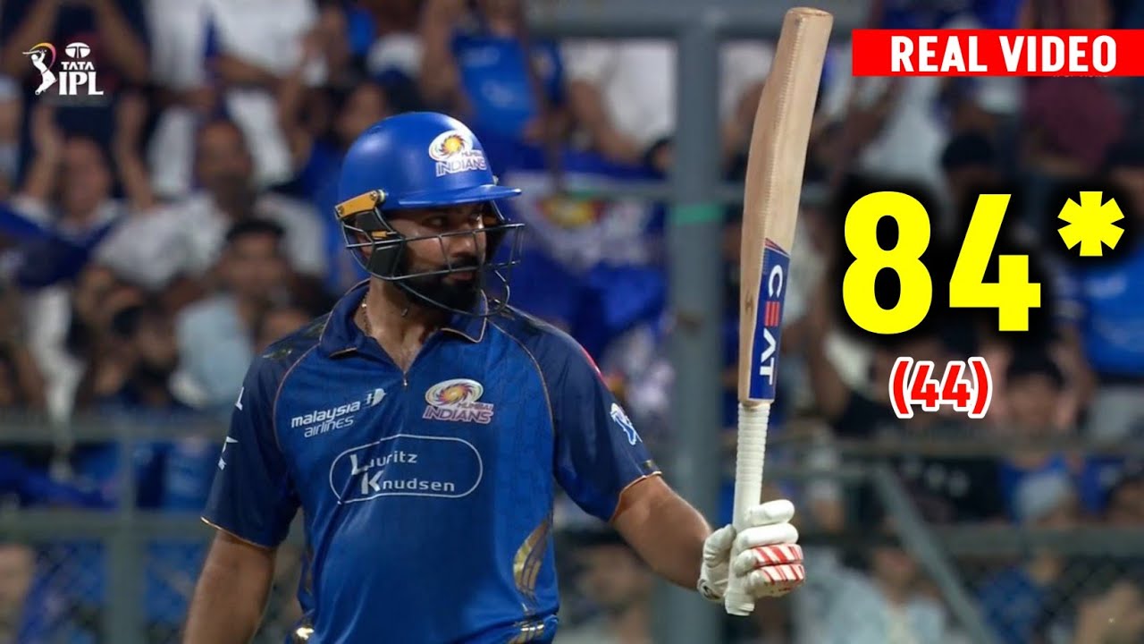 WATCH: Rohit Sharma Returns! Rohit Sharma 84 Runs in 44 Balls vs LSG | MI vs LSG Today Match