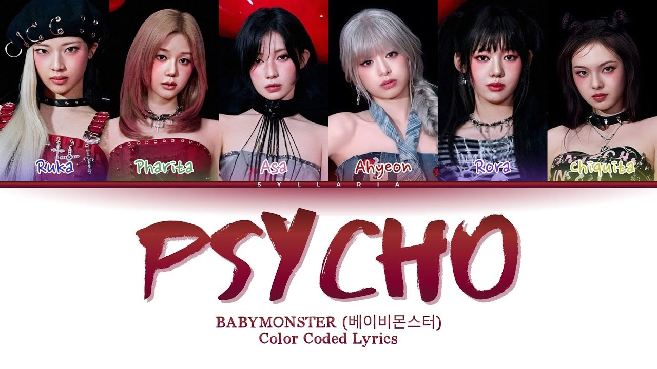 BABYMONSTER (베이비몬스터) - Psycho (Color Coded Lyrics)