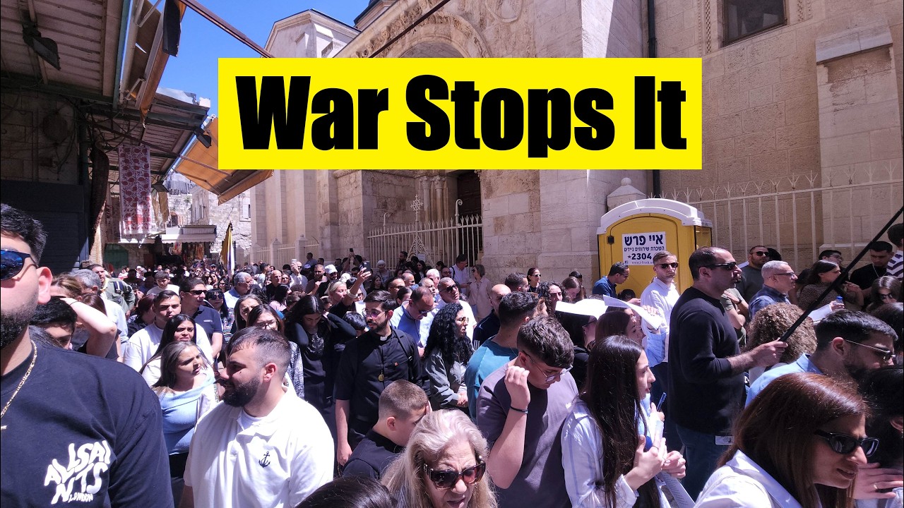 The Solemn Catholic Good Friday Procession along the Via Dolorosa, Jerusalem - Cancelled This Year