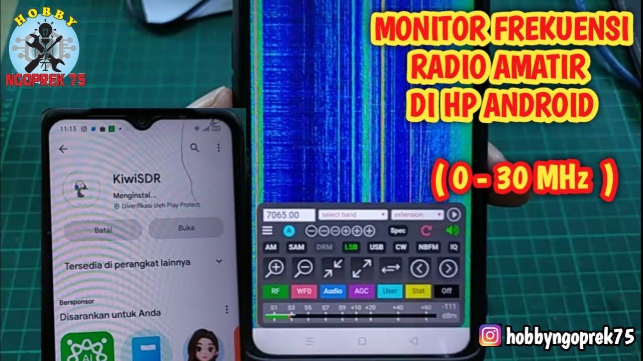 MENDENGARKAN/MONITOR FREKUENSI RADIO AMATIR 0 - 30 MHZ DI HP ANDROID | KIWI-SDR