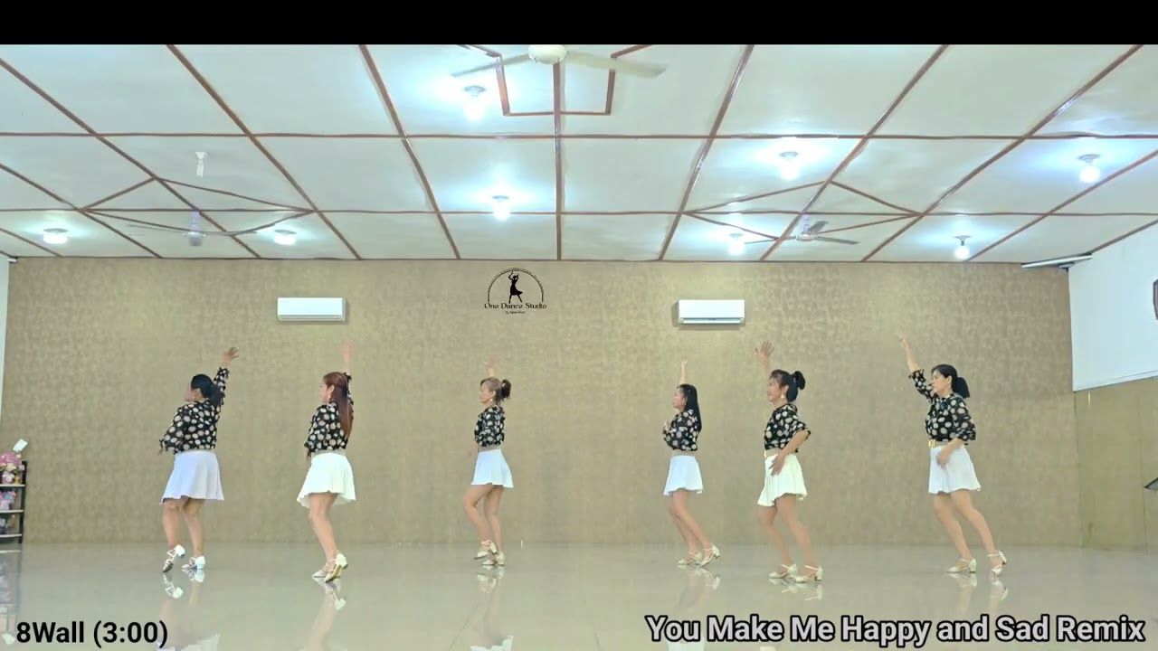 You Make Me Happy and Sad Remix (让我欢喜让我优) - Line Dance / High Beginner - Demo #remixmusic #djtiktok 