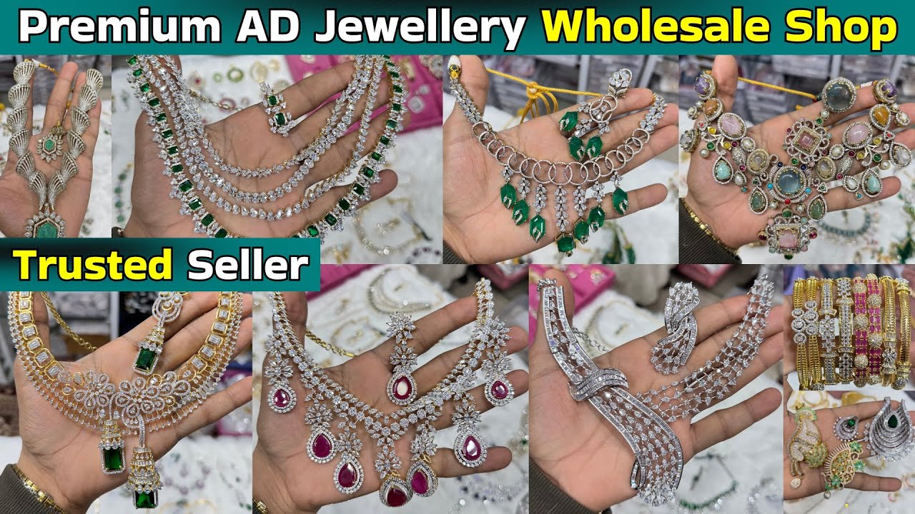 Premium AD & Moissanite Look Jewellery Wholesale | Artificial AD Jewellery Wholesale Shop