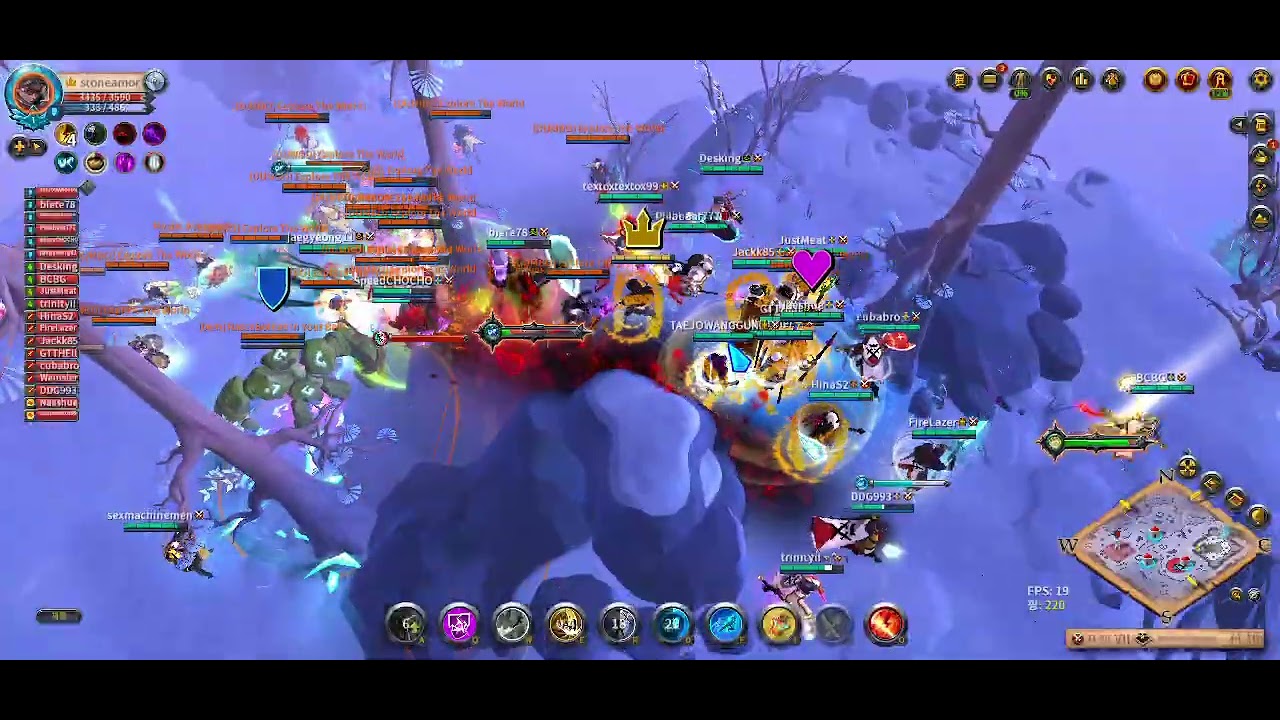 F4F Ally vs Explore The World | Caller POV | Albion Online zvz